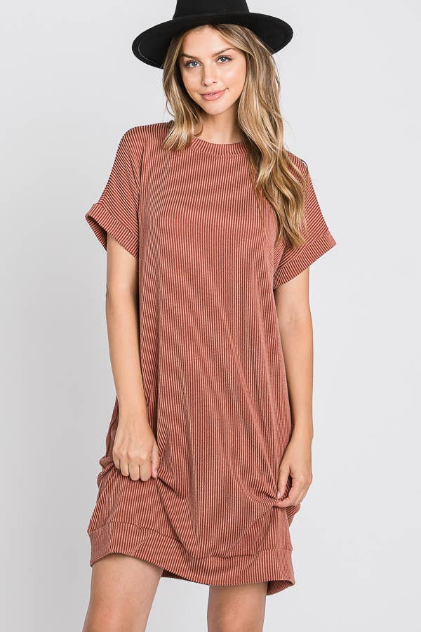 Tres Bien, Inc - Wholesale Dress - Women's - ribbed round neck dress9