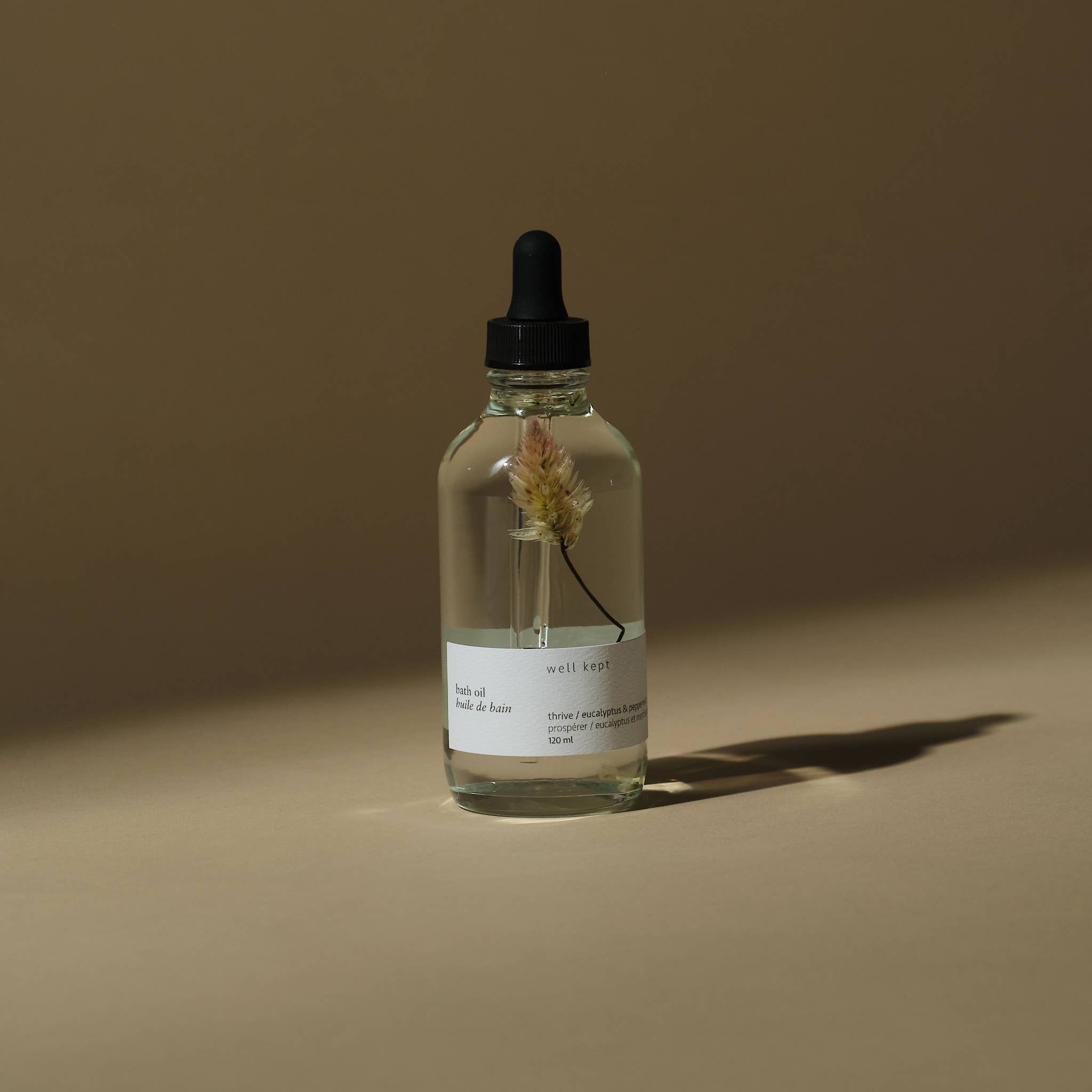 Well Kept - Vendita all'ingrosso Olio bagno/corpo - Olio da bagno - Thrive - 120 ml (tutto naturale, versato a mano)