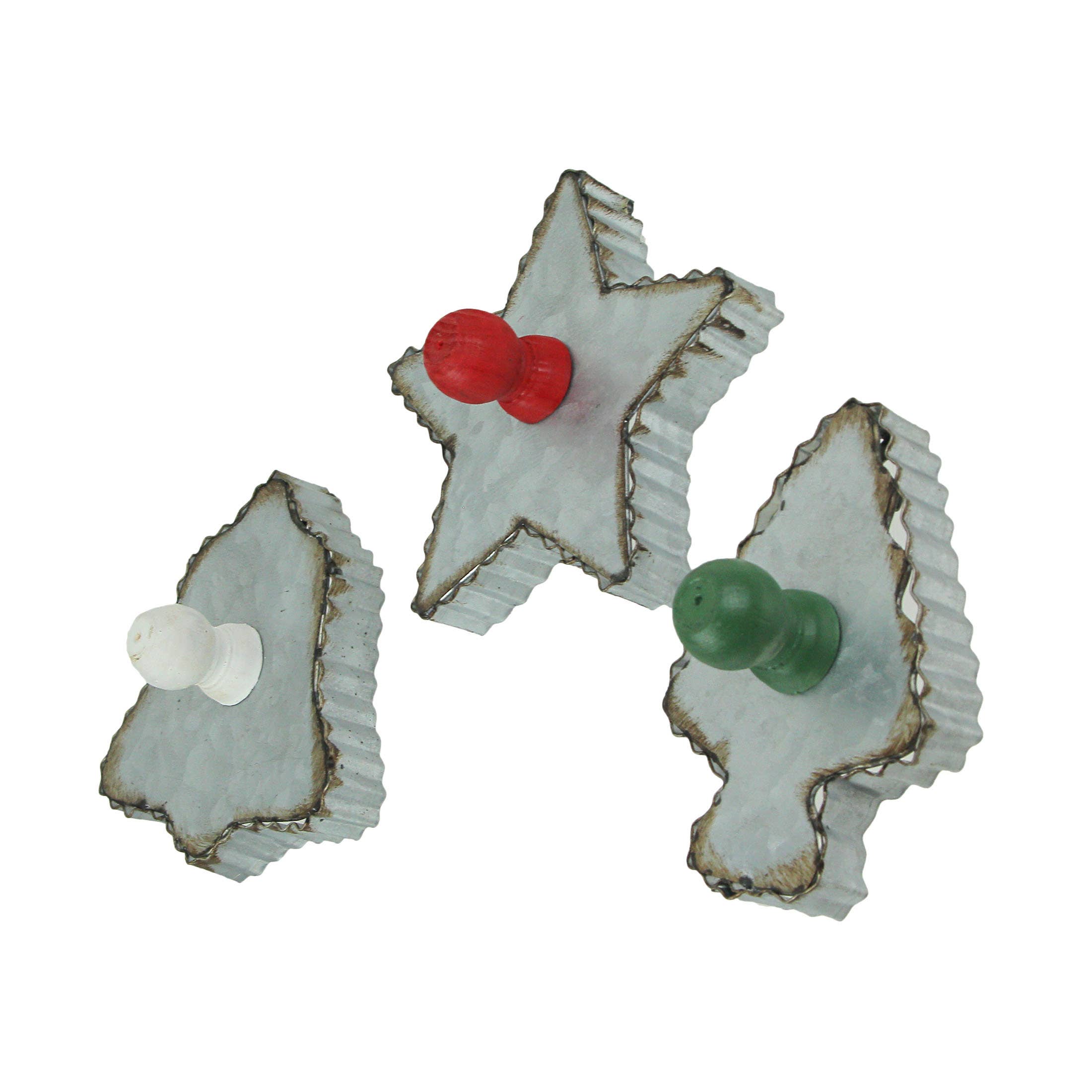 Zeckos – Großhandel Wandhaken – Set mit 3 Wandhaken aus verzinktem Metall1