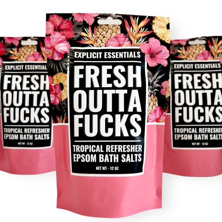 Explicit Essentials - Wholesale Bath Salts - Fresh Outta Fucks Bath Salts 12oz Bag 5