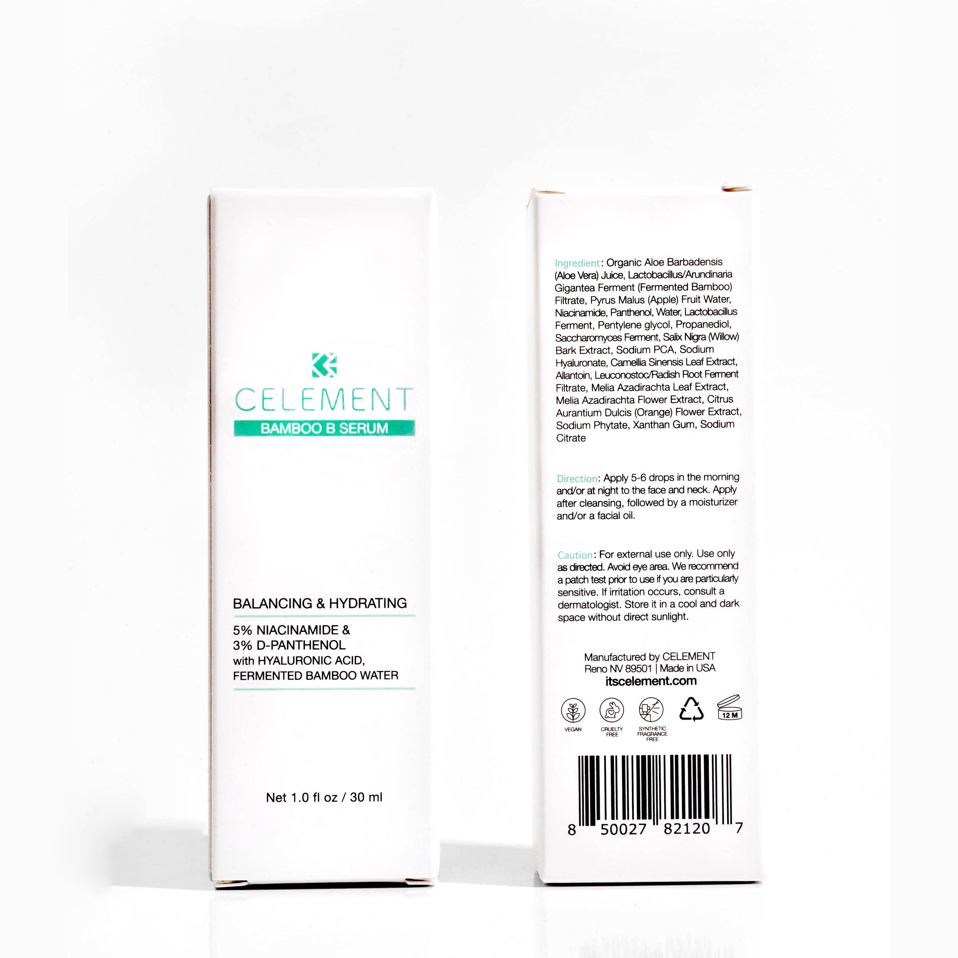 CELEMENT /IN YOUR GLOW - Wholesale Facial Serum/Concentrate - Balancing Bamboo B Serum for Blemish prone skin3