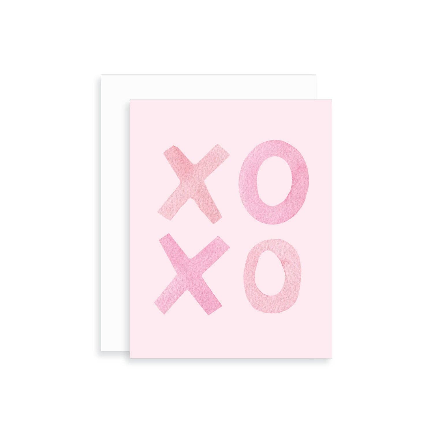 Korynne and Company - Wholesale Valentine's Day Card - XOXO Watercolor Greeting Card2