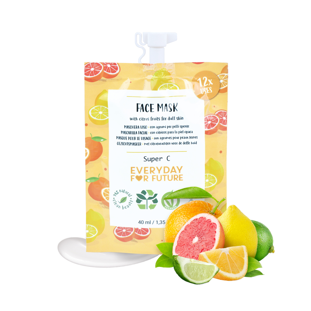 Everyday For Future - Vendita all'ingrosso Maschera viso - Maschera Viso Illuminante con Estratto di Arancia e Lime1
