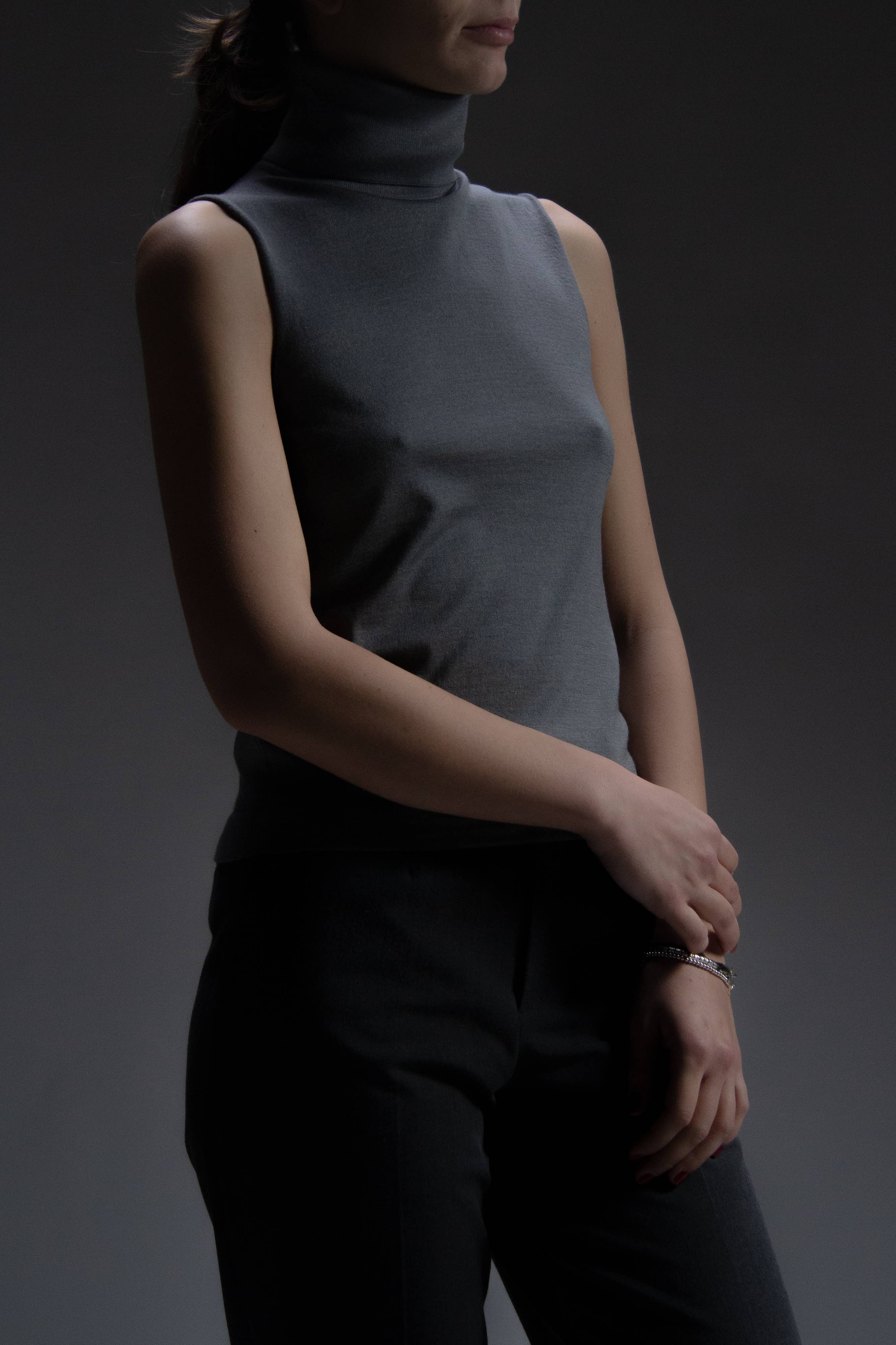 Lèmme - Wholesale Knit Sweater - Women's - Sleeveless turtleneck sweater in wool and silk9