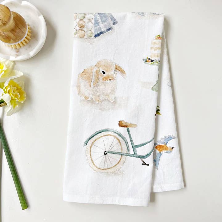 emily lex studio - Wholesale Tea towel - springtime tea towel2