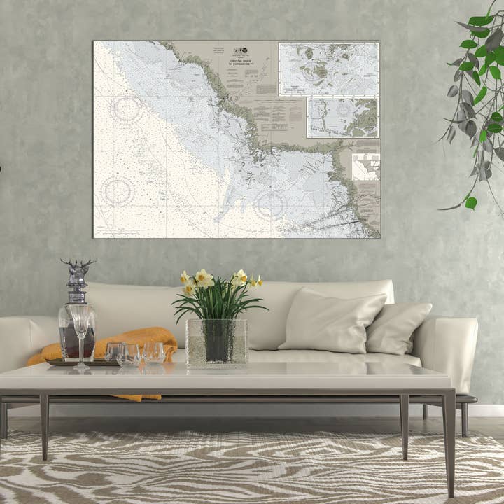 Carta nautica del Golfo della Florida da Crystal River a Horseshoe Pt per la vendita all'ingrosso da parte di The Nautical Chart Co.