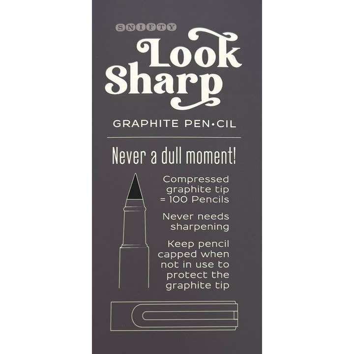SNIFTY - Wholesale Pencil - LOOK SHARP GRAPHITE PEN•CIL