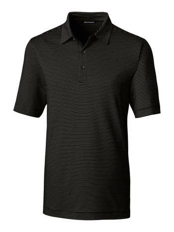 Men's Cutter & Buck Heather Gray Boston Red Sox Big Tall Forge Eco Heathered Stripe Stretch Recycled Polo