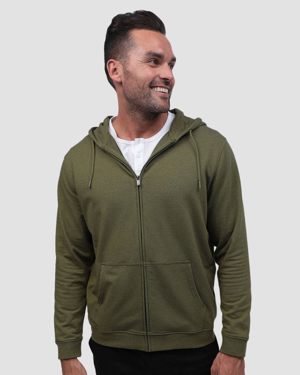 INTO THE AM - Wholesale Hoodie - Men's - Men's Zip-Up Hoodie Sweatshirt (Plain)1