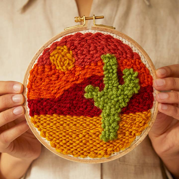 DMC - Wholesale Embroidery/Cross Stitch Supplies - DMC Desert Punch Needle Kit, PN003KS0