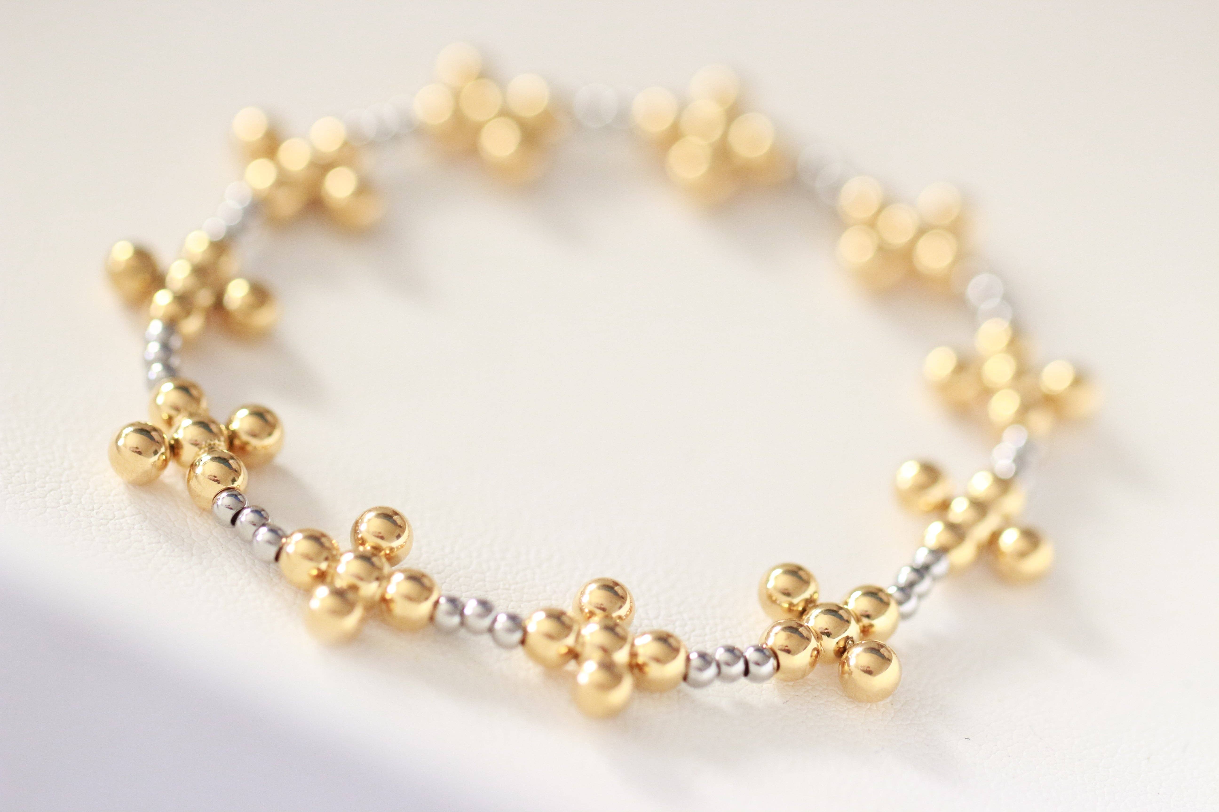 Deep South Originals Inc. - Wholesale Beaded Bracelet - Isabella Mixed Metal Stainless Bracelet ~ Deep South Originals2