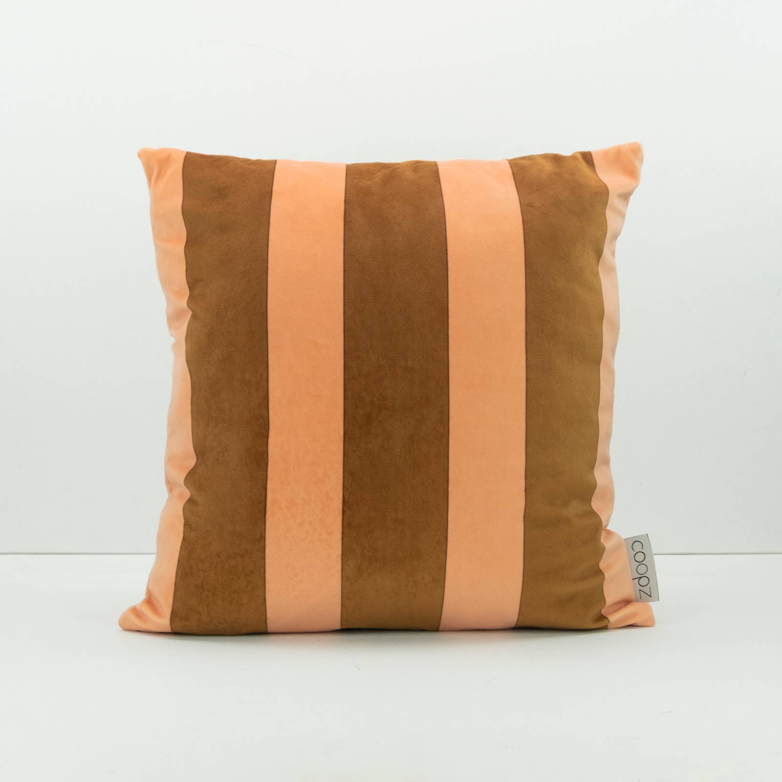 coopz - Wholesale Throw/Decorative Pillow - Stripe Velvet Nude Cushion Cover1