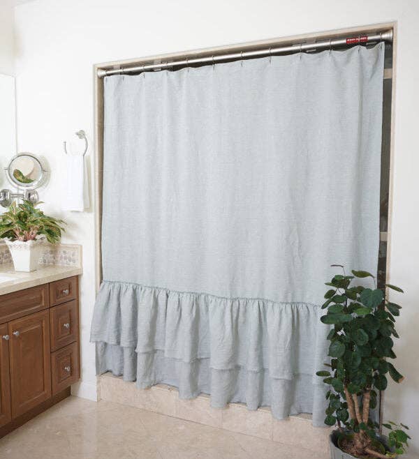 Native Linum - Wholesale Shower Curtain - Tara Shower Curtain7