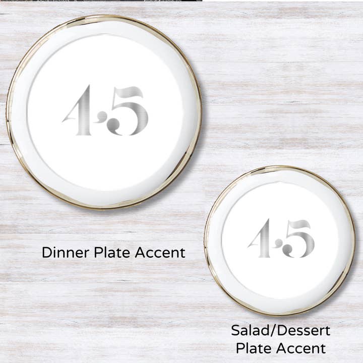 Foil Celebrate! 45 - Plate Accent for wholesale by Altoonastore
