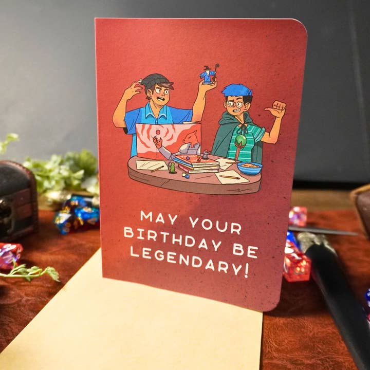 Minva Tabletop Design Co - Wholesale Birthday Card - May Your Birthday Be Legendary Card