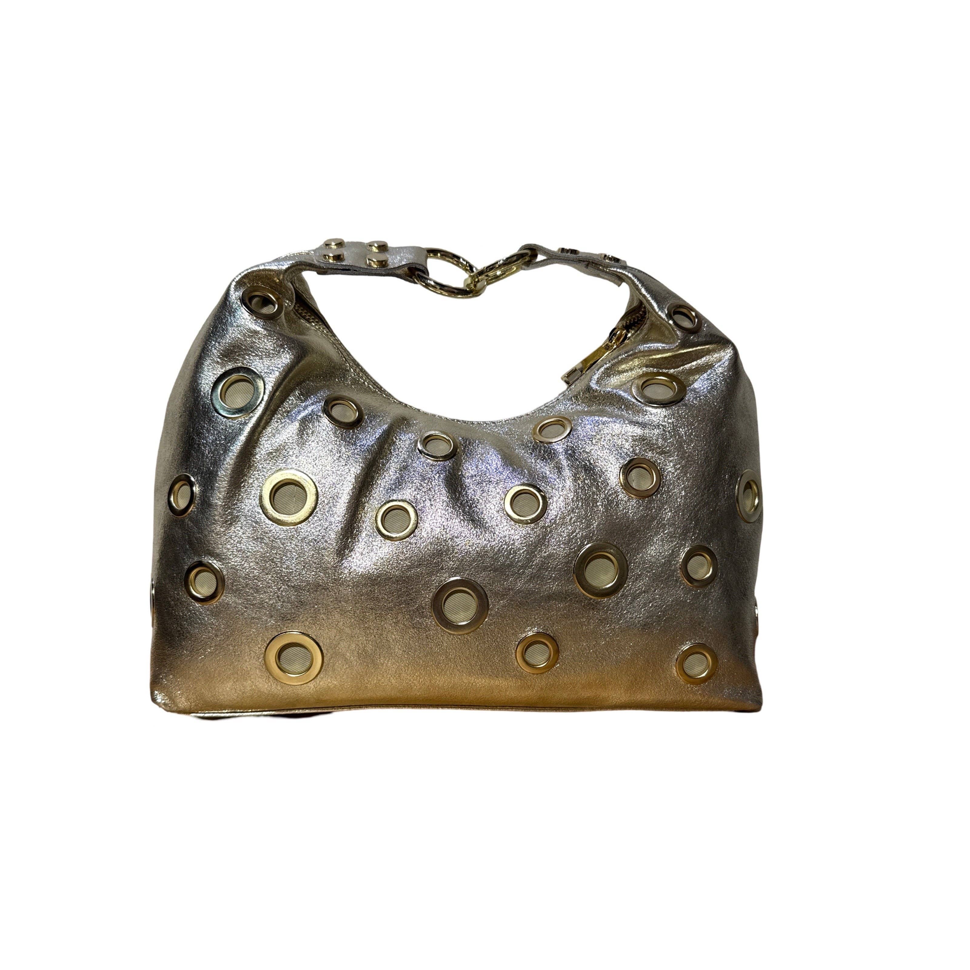 Louisa lee – Großhandel Henkeltasche – Damen – Irisierende Lederhandtasche Rivet Dream0