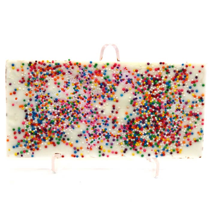 White BIrthday Cake Bars for wholesale by Sinful Sweets Chocolate Company