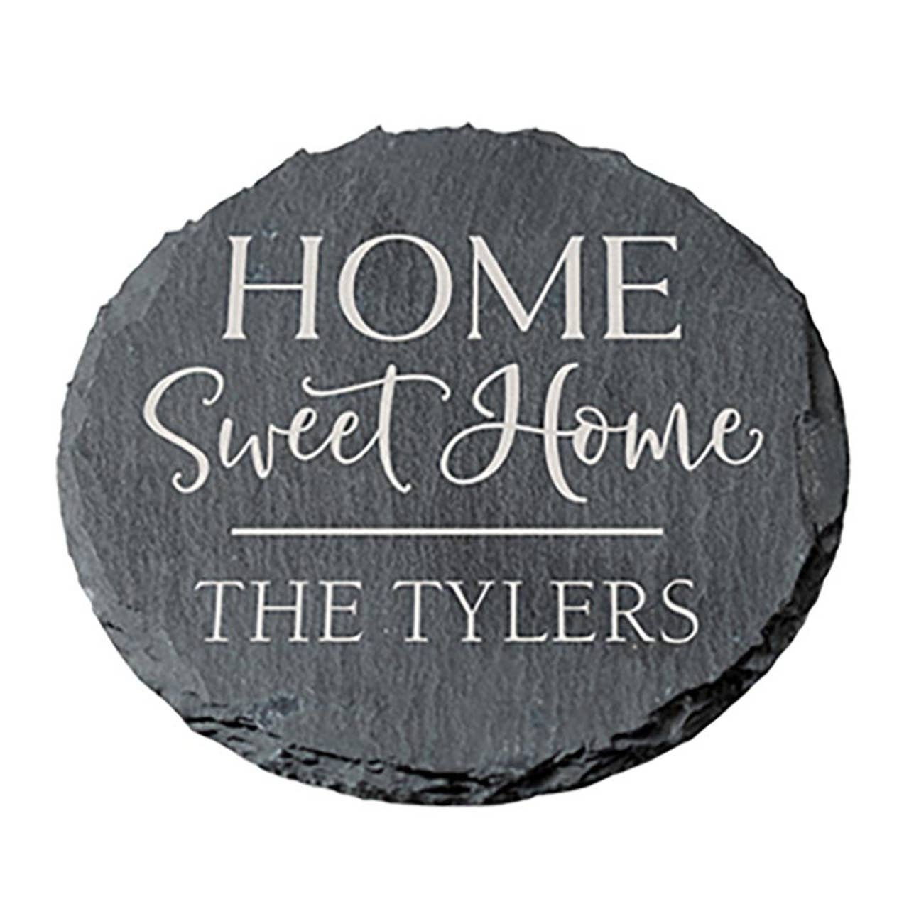 P. Graham Dunn - Vente Sous-verre - Dessous de verre en ardoise ronde - 4/pqt0