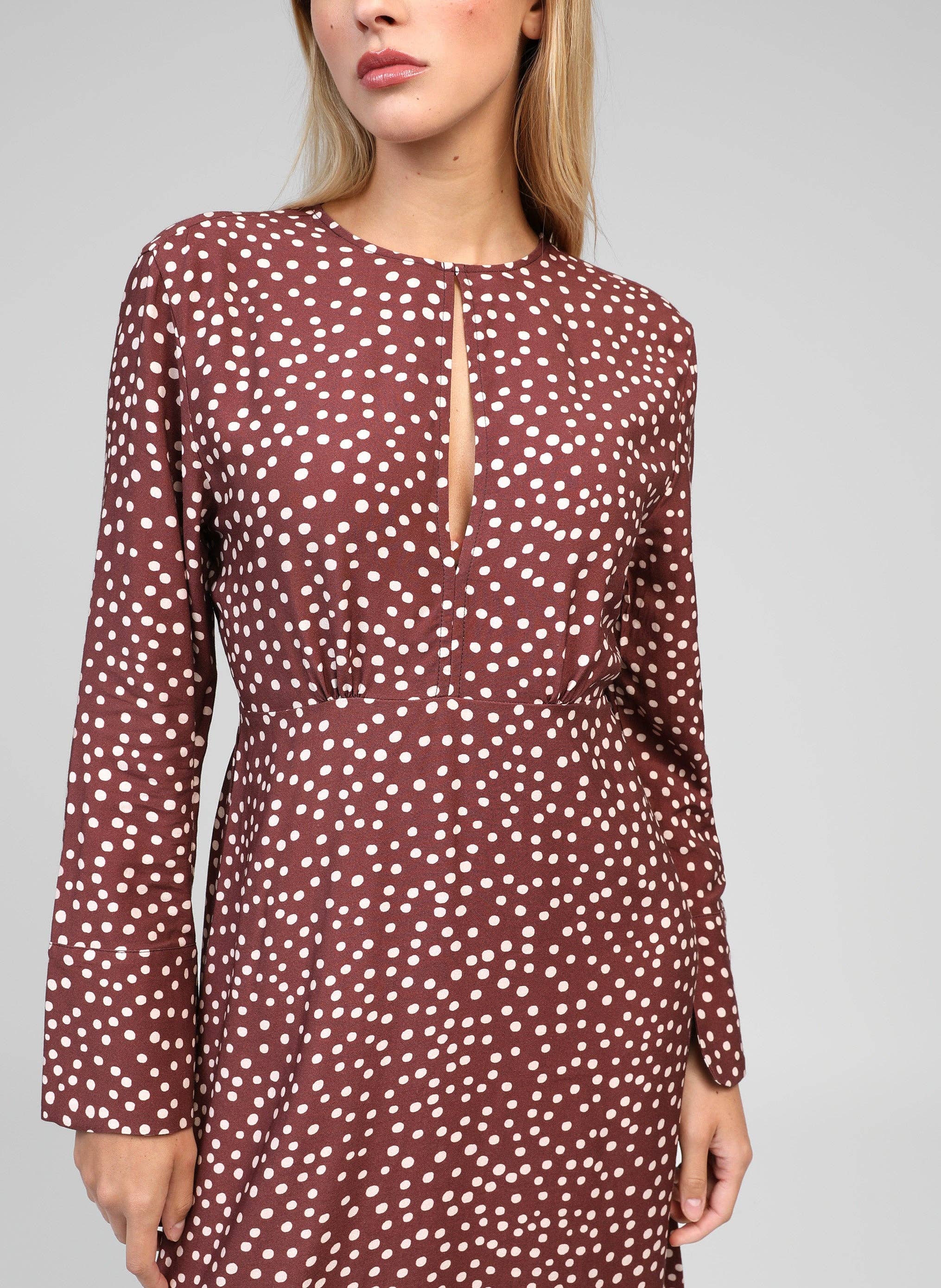 An'ge - Vente Robe – femme - ROBE MIDI MASELMA jakaranda choco1