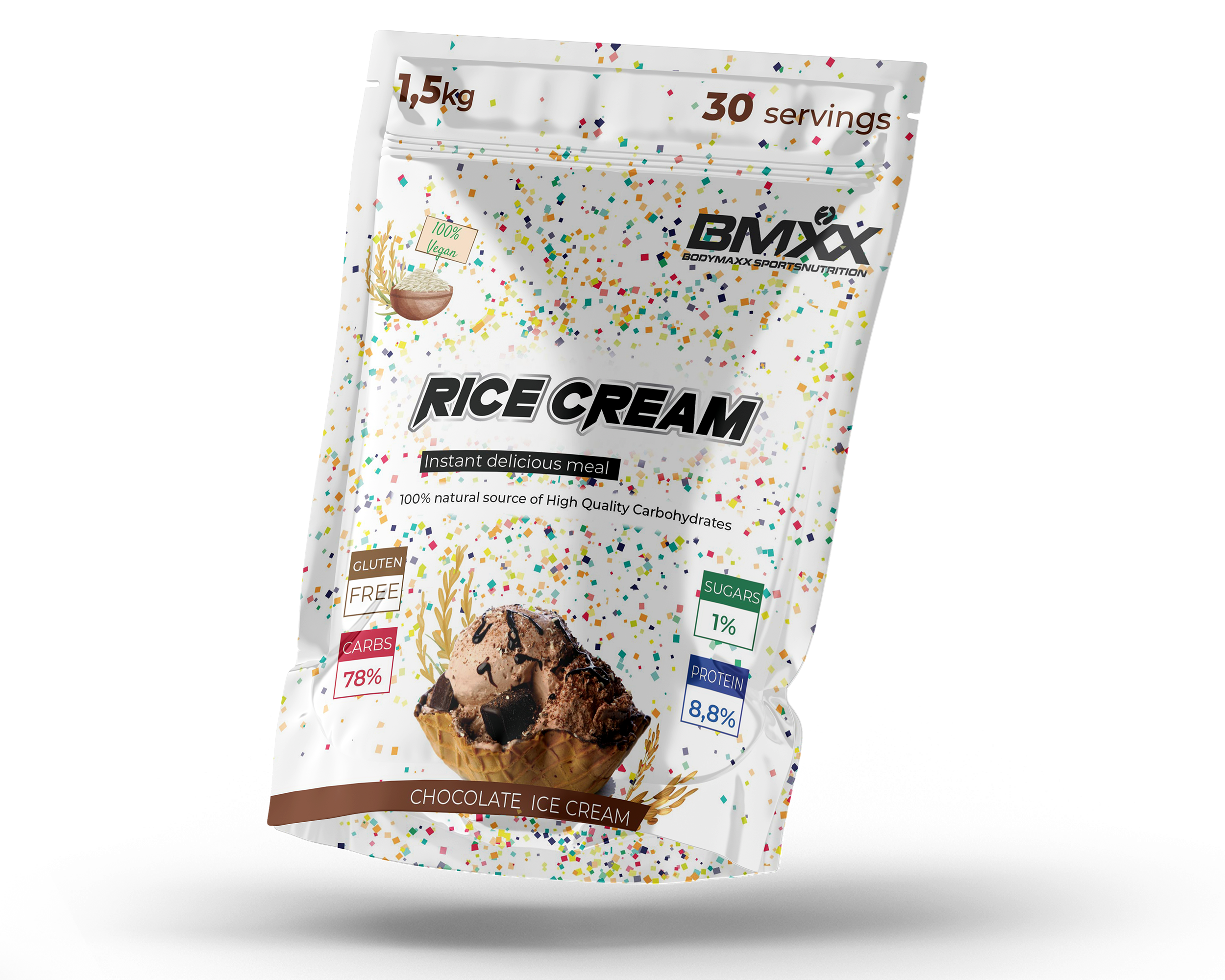 BMXX Sports Nutrition – Großhandel Protein-/Superfood-Pulver – REISCREME - vegan! - 1500 g2