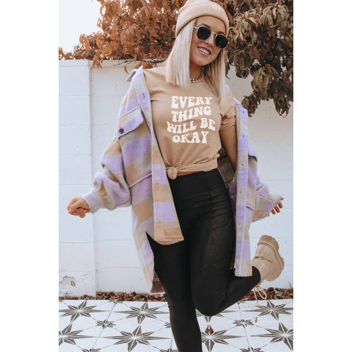 Alles wird in Ordnung sein Graphic Tee für den Großhandel von Bella Me