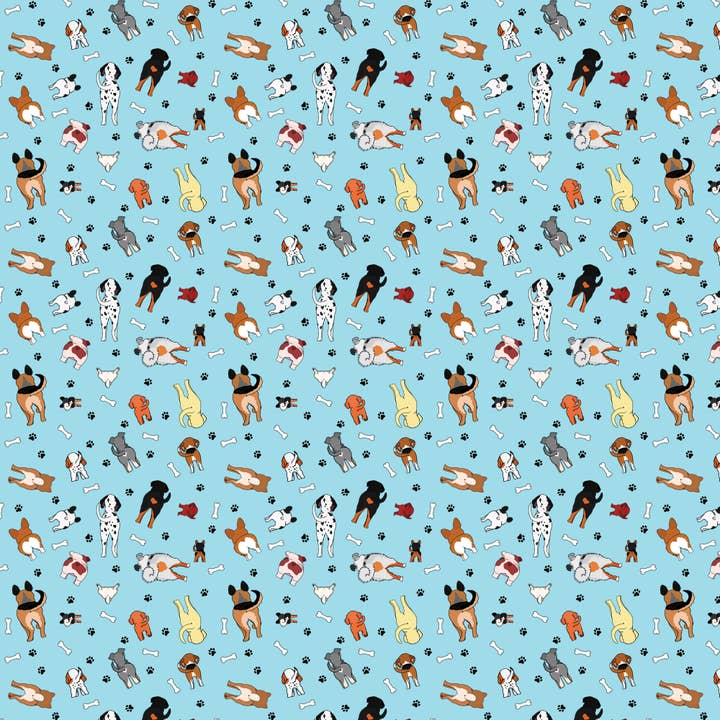 Pancake Paperie - Wholesale Wrapping Paper Roll - GIFT WRAP - Dog Butts