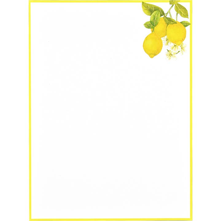 Peter Pauper Press - Wholesale Stationery/Notecard Set - Amalfi Lemons Boxed Stationery