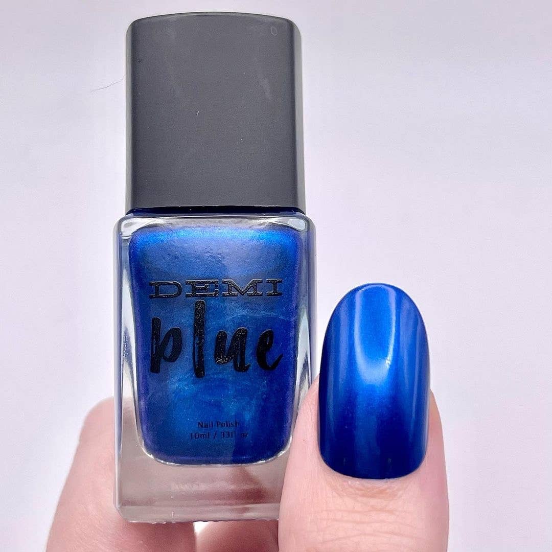 DEMIblue Clean and Vegan Nail Polish - Wholesale Nail Polish - The Signature DEMIblue – Royal Blue Vegan Nail Polish | DEMI4