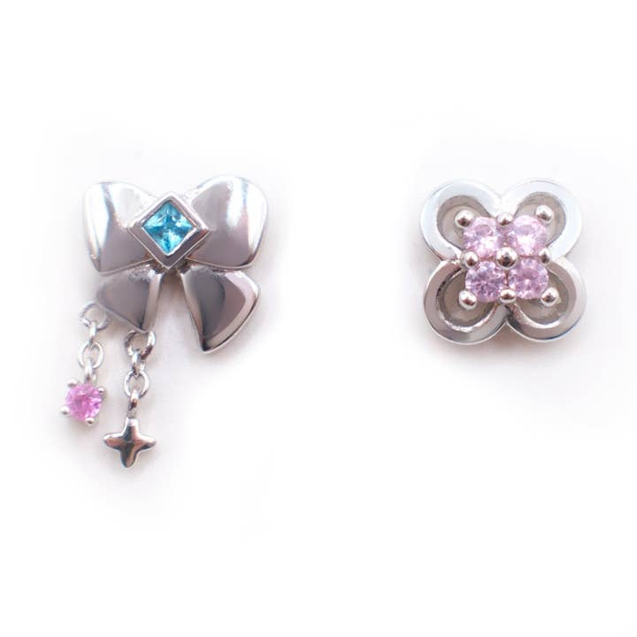 Sterling Silver Bow Studs (Honkai Star Rail) for wholesale by HIRARI.CO