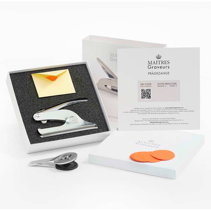 Maîtres Graveurs l Pappersprägeltång + Presentkort för wholesale av Royal Posthumus