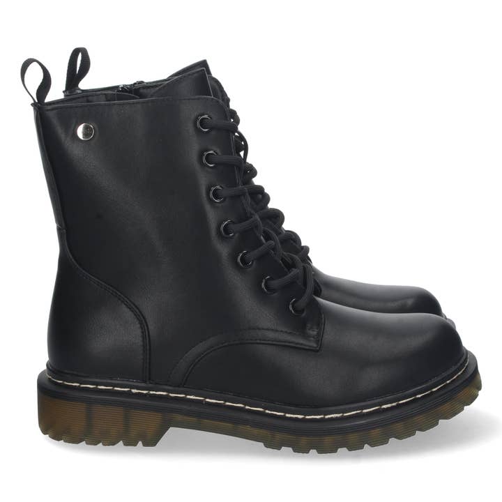 Black lace-up boot for wholesale by Brideluxe Mayorista