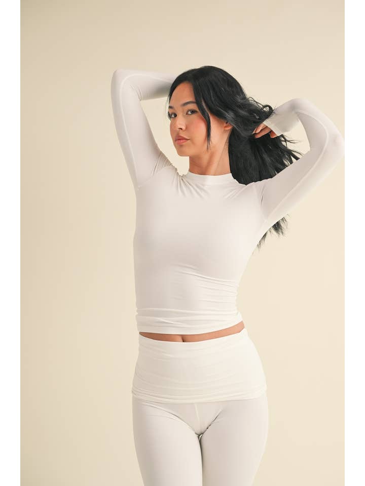 KIMBERLY C - Wholesale Lounge Top - Women's - Soft Knit Jersey Long Sleeve Tee32