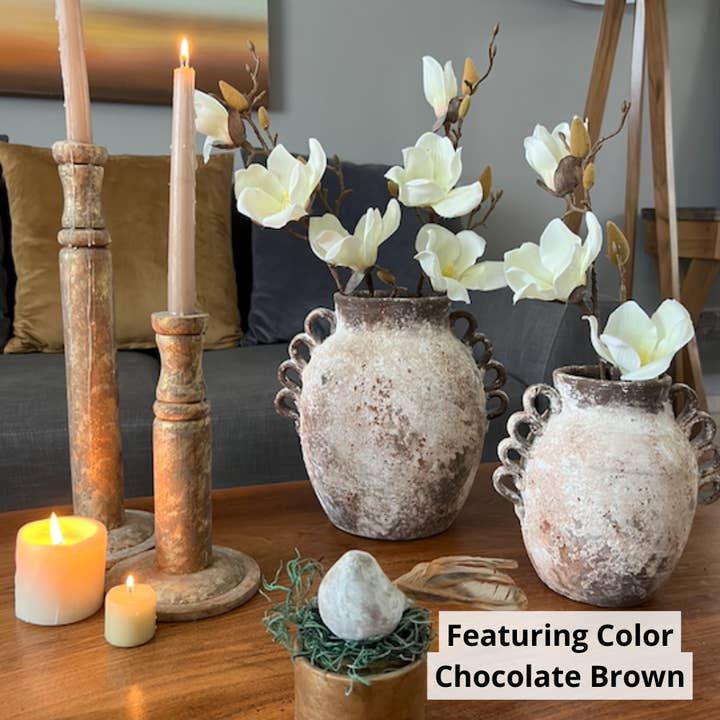 10" Queen Clay Vase Medium for wholesale by ClayRoot Artisan Studio