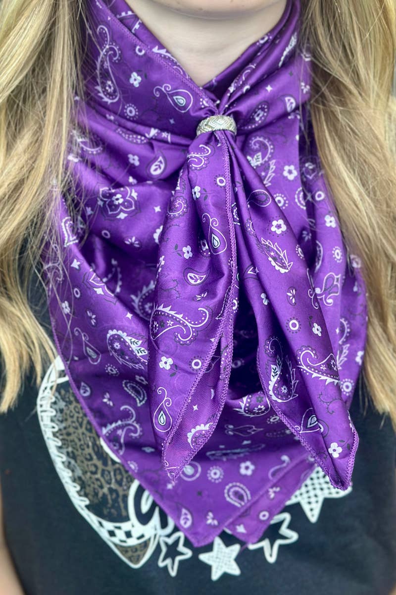 Sterling Kreek - Wholesale Bandana - Women's - Bandana Babe Purple Wild Rag
