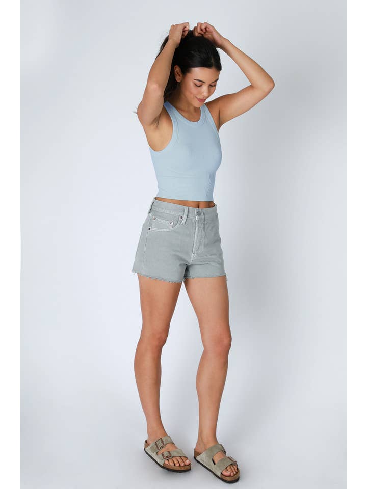 NIKIBIKI - Wholesale Knit Top - Women's - NS8259 - Ribbed High Neck Crop Top