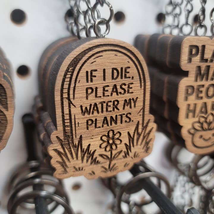 If I die Keychain for wholesale by Two Makers Crew