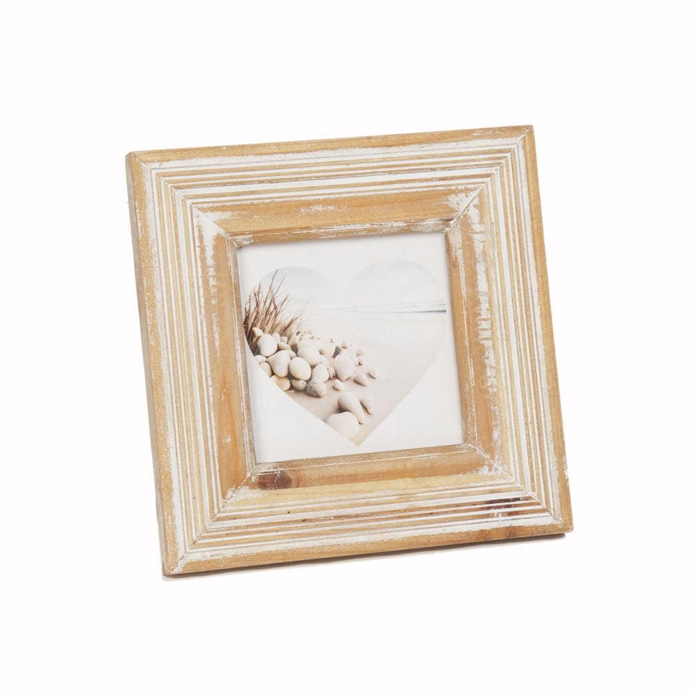 Shared Earth – wholesale Picture frame – Photo Frame Sustainable Wood for Photo 4 x 4 Inches0