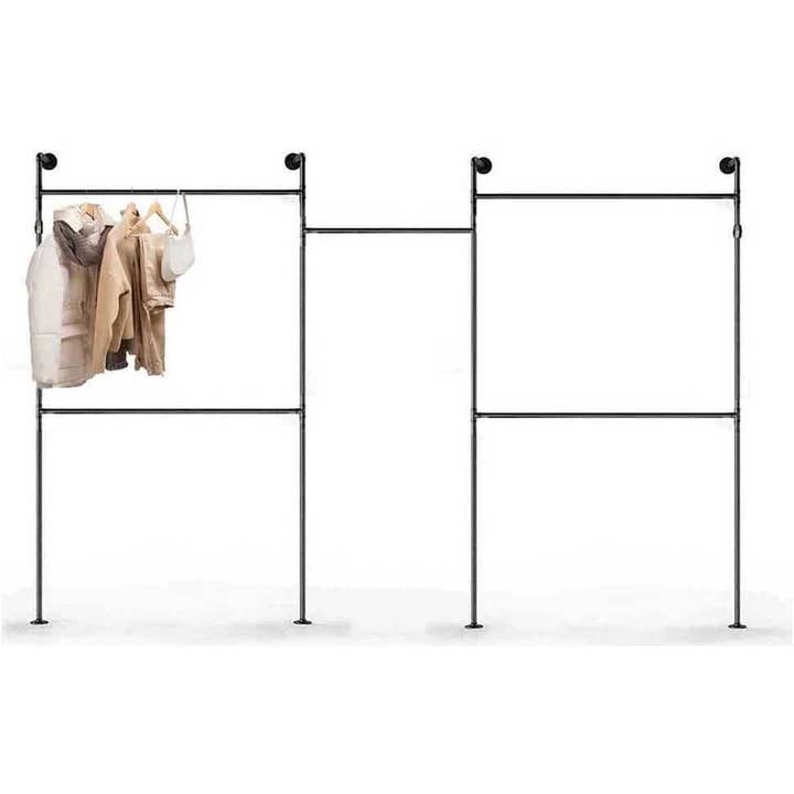 SERENITA - Wholesale Coat Rack - Industrial Pipe Clothing Rack Hanging Rod Wall Mounted 8094