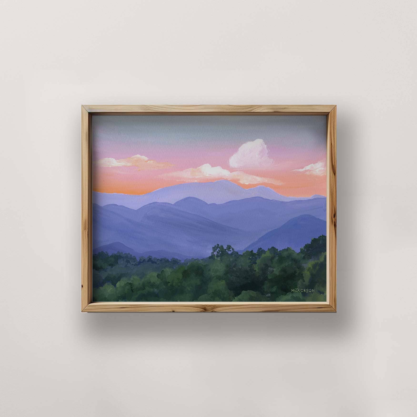 MARISAMADE - Wholesale Art Print - Blue Ridge Mountain Sunset Art Print 5