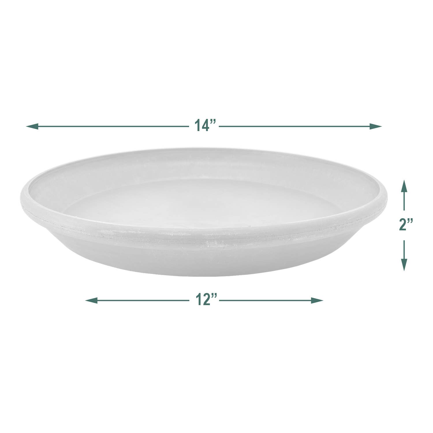 Arcadia Garden Products - Wholesale Saucer - PSW Pots- Single Slip Saucer14