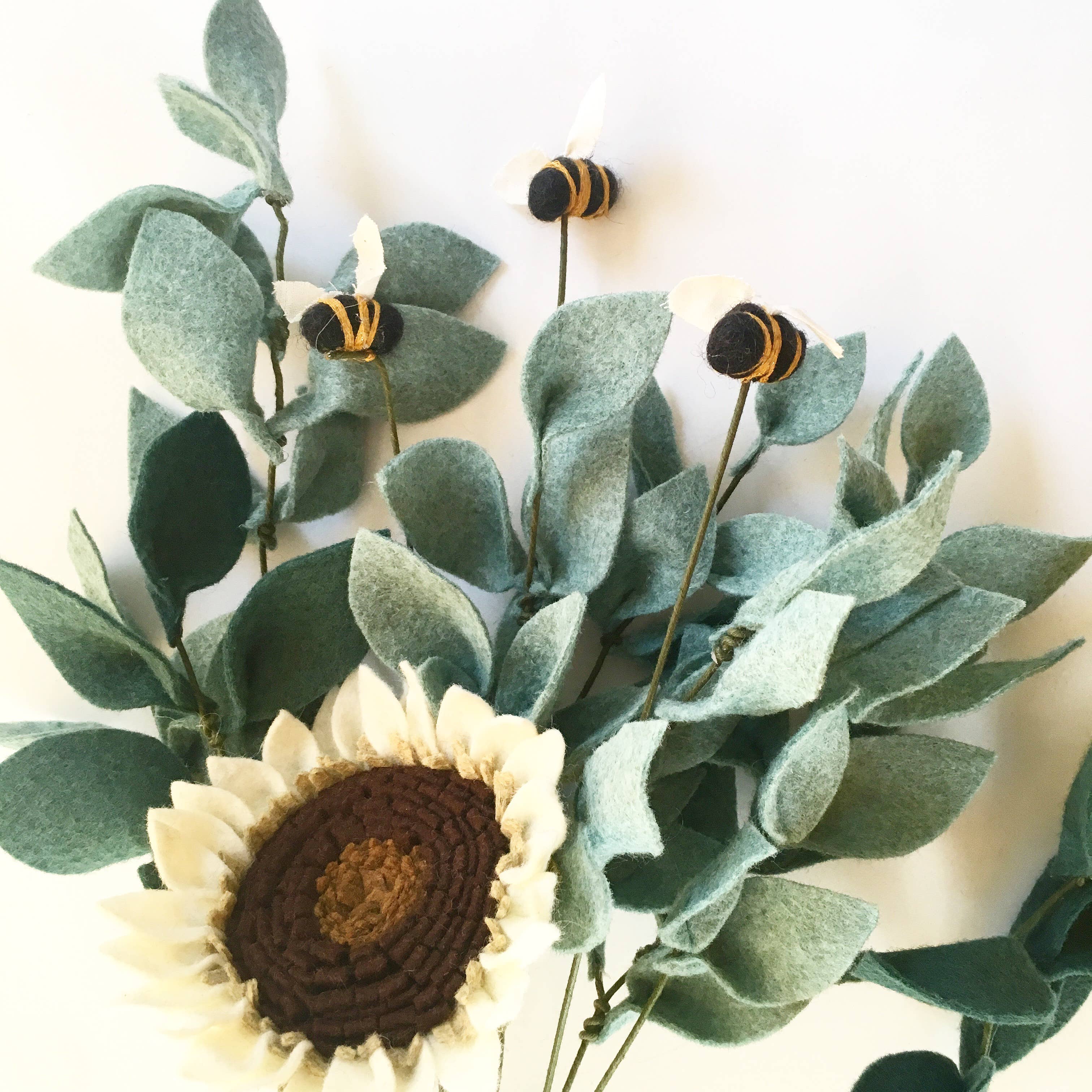 Fleurish Felt Flower Co. - Wholesale Artificial Flowers - Sunflower Felt Flowers1