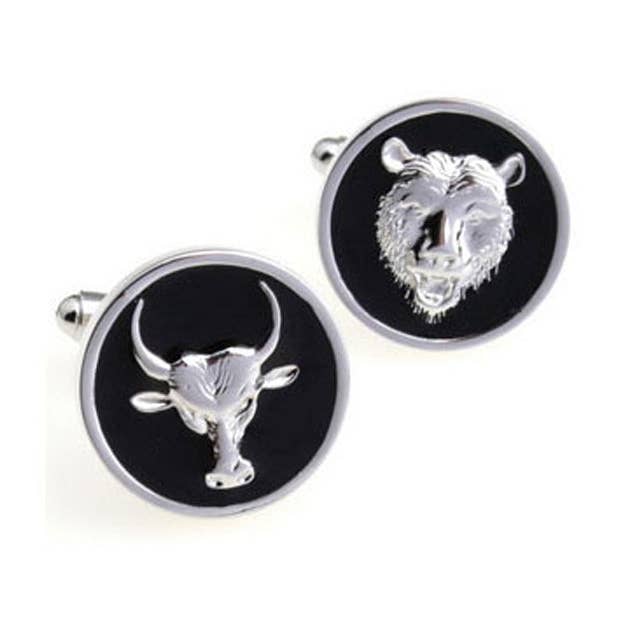 Bull Bear - Boutons de manchette noirs pour la vente par Cuffwear