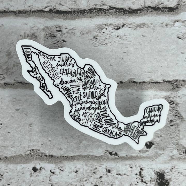 Mexico City Vinyl Sticker, Travel Stickers, Macbook Sticker, Laptop Sticker for wholesale by Sonder & Sage