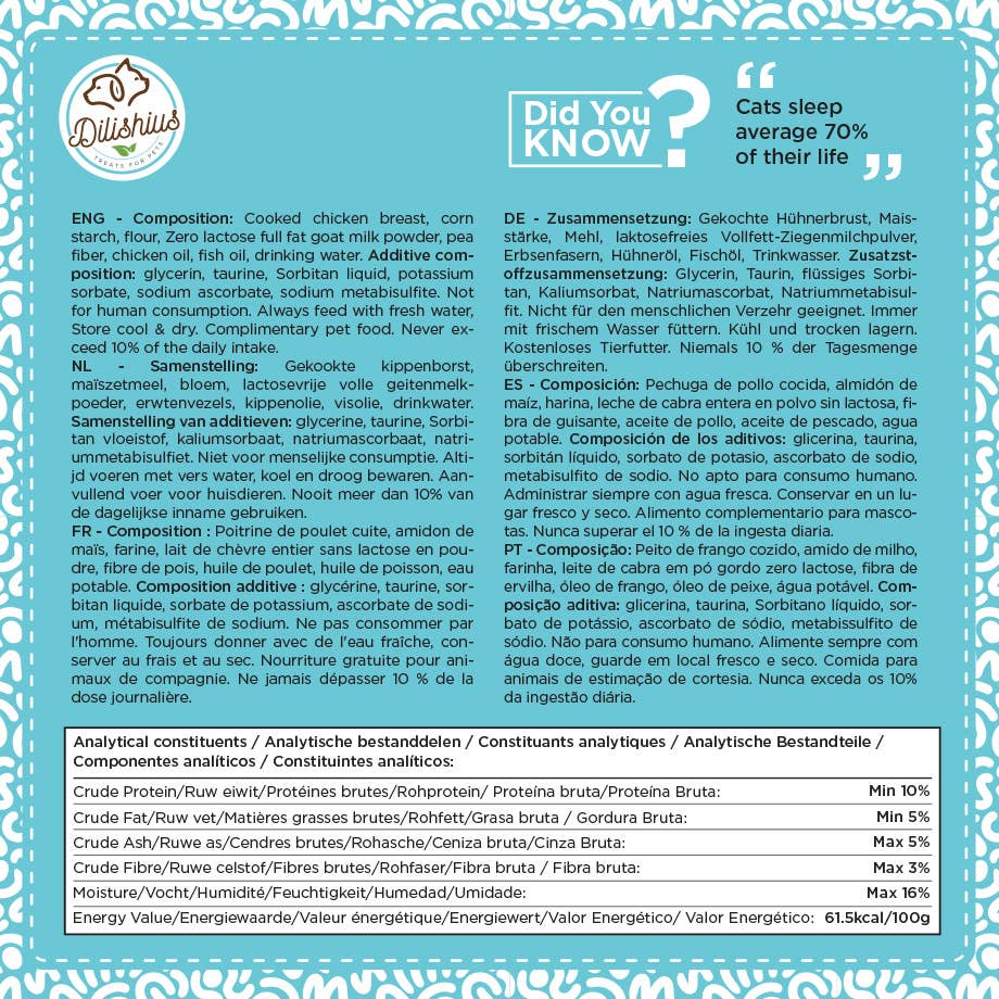 United Pet Brands - Wholesale Pet Treats - Cat - Goat Cheese Trainers for Cats 30g4