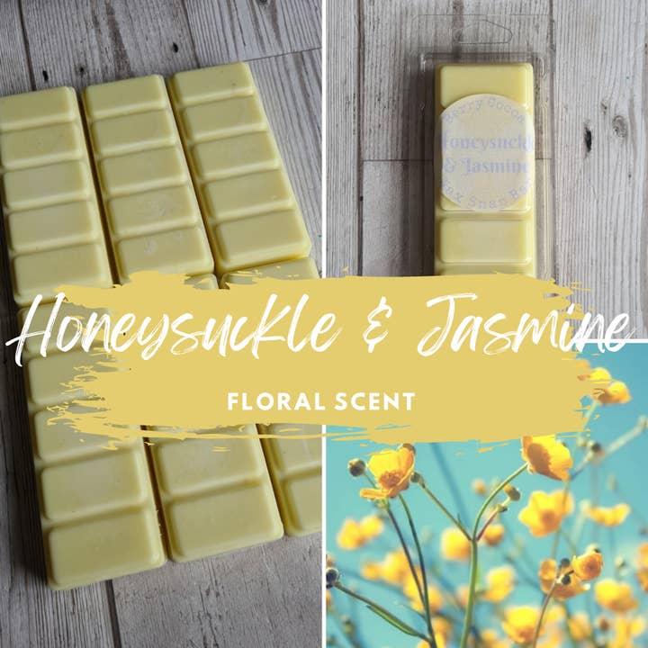Honeysuckle & Jasmine for wholesale by Berry Cocoa Handmade Wax Melts