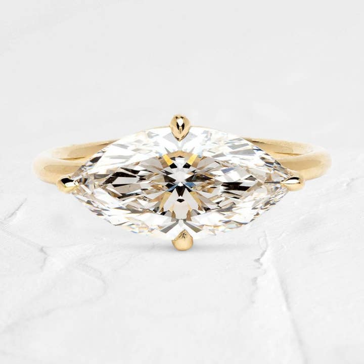 2.56ct Marquise East West Moissanite Ring in 10K Gold and other Purchase Wholesale djurtillbehör. Free Returns & Net 60 Terms on Faire trending on Faire.