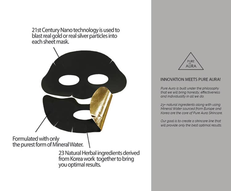 JOSSLYN by wall to wall - Wholesale Skincare Face Mask - LUXURY KARMA GLITTER FOIL FACIAL SHEET MASK5