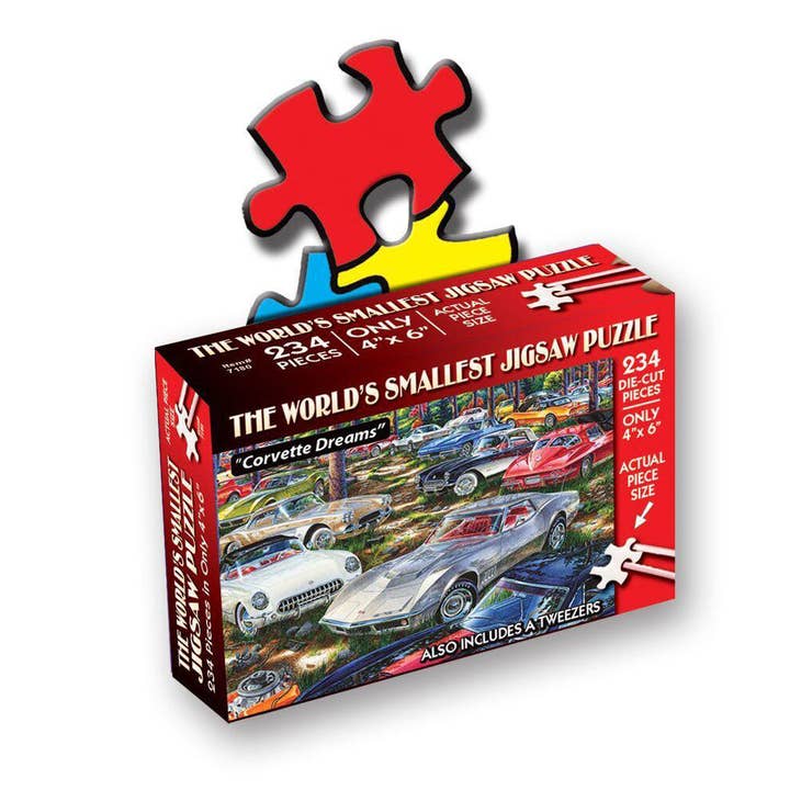 World's Smallest Die Cut Puzzle - Corvette Dreams for wholesale by Wood Expressions