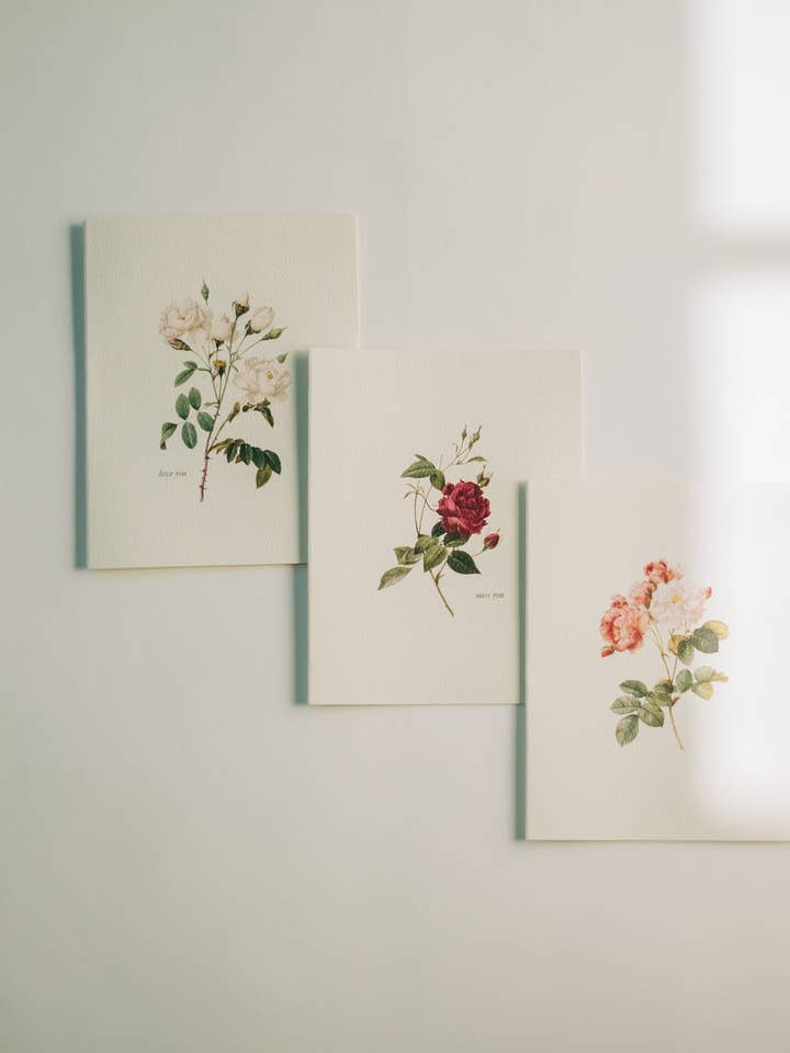 Vintage Roses Note Card Pack for wholesale by These Stones