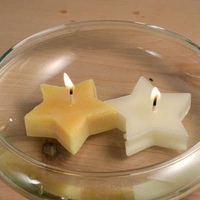 BEE HEALTHY CANDLES - Wholesale Novelty Candle - Floating Star – White